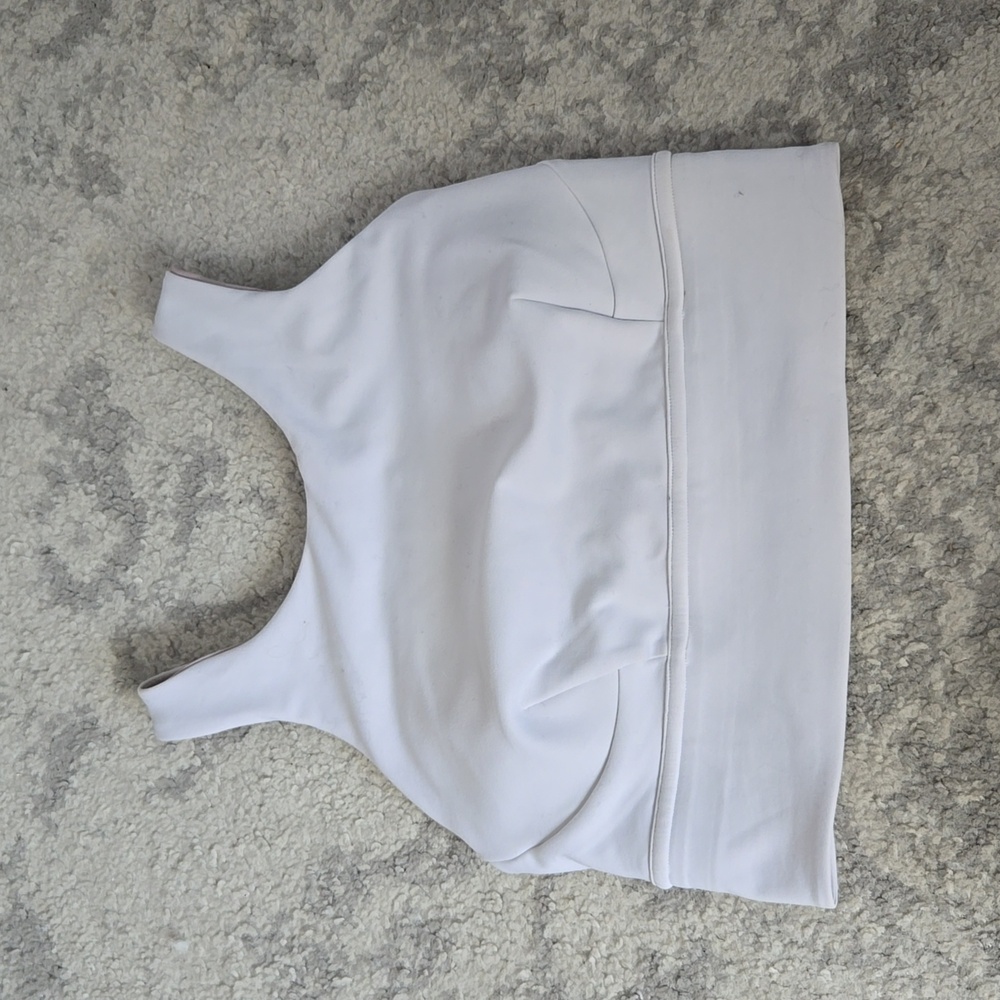 Lululemon White Racerback Sports Bra Size S
